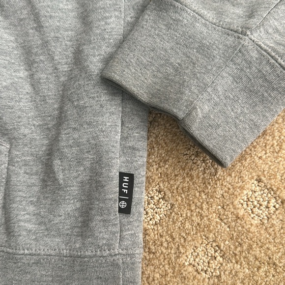 Huf large grey hoodie sweatshirt - Picture 5 of 5